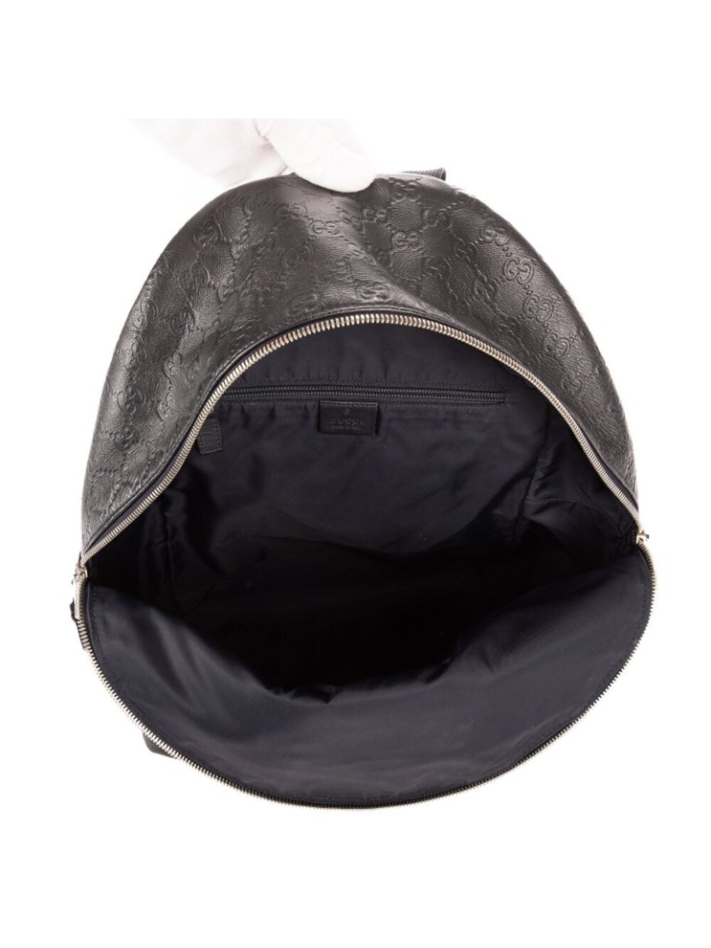 Gucci Rider Backpack Navy Guccissima - Picture 9 of 11